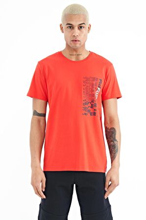 Fiesta Minimal Yazı Baskılı O Yaka Standart Kalıp Erkek T-Shirt - 88208 | S