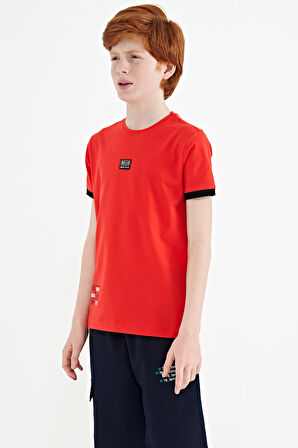 Fiesta Baskılı Standart Kalıp O Yaka Erkek Çocuk T-Shirt - 11097 | 10-11 Yaş