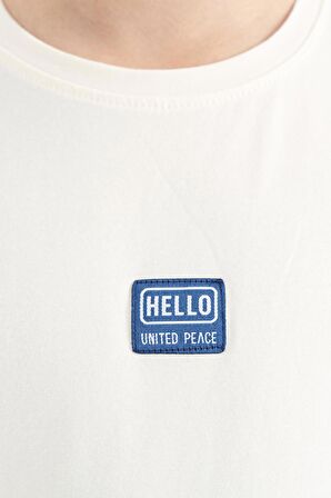 Ekru Baskılı Standart Kalıp O Yaka Erkek Çocuk T-Shirt - 11097 | 9-10