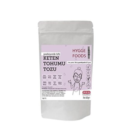 Prebiyotik Lifli Keten Tohumu Tozu 180gr