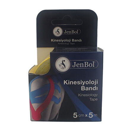 Jenbol Kinesiology Tape Ağrı Bandı 5 cm x 5 m - Sarı