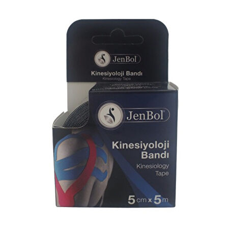 Jenbol Kinesiology Tape Ağrı Bandı 5 cm x 5 m - Siyah