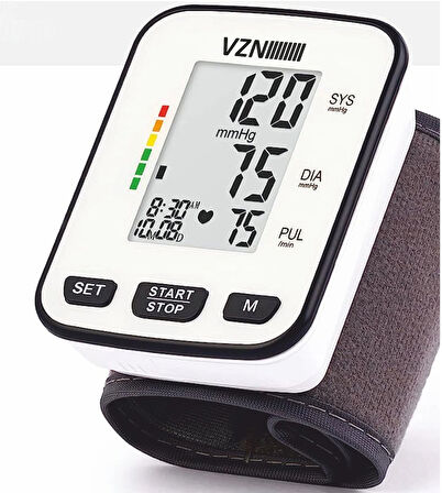 VZN Bilekten Ölçer Otomatik Dijital Tansiyon Aleti | LCD Ekranlı | Türkçe Konuşma Özellikli | Model: DBP-2141