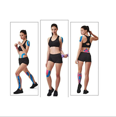 LENORA Kinesiology Ağrı Bandı Mavi 5 Metre X 5 Cm Sporcu Bandı
