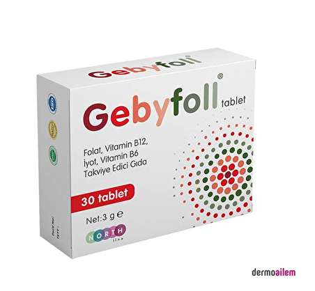 Gebyfoll Folik Asit 30 Tablet