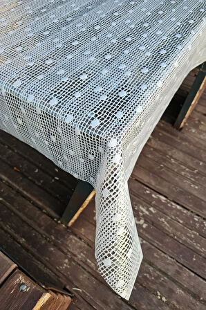 Hasır Lüx Pvc Kaplamalı Silinebilir Şeffaf Masa Örtüsü PVC Su Geçirmez Lüks Muşamba Sofra Bezi