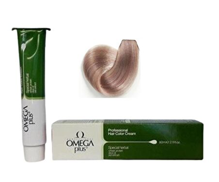 Omega Plus Krem Saç Boyası Hair Colour Cream 911 Extra Açık Küllü Sarı