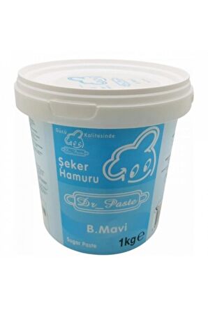 Dr Paste Şeker Hamuru 1 Kg - Bebe Mavi