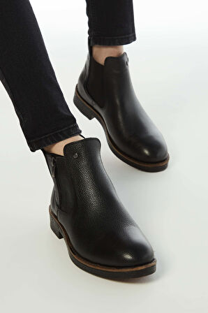 Tamer Tanca Erkek Hakiki Deri Siyah Floter Casual Bot 572 1727 B ERK BOT SIYAH FLOTER