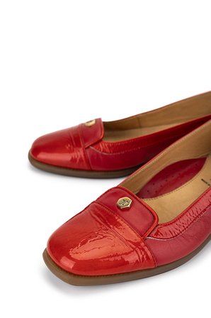 Relax Anatomic Kadın Hakiki Deri Kırmızı Comfort Ayakkabı 611 E2254 BN AYK Y19 VERNICE RED/LEATHER RED