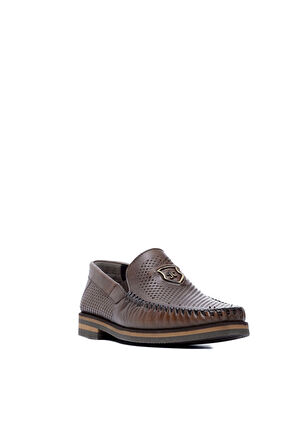 Tamer Tanca Erkek Hakiki Deri Kahverengi Casual Ayakkabı 383 3345 EV ERK AYK Y19 CEVIZ BSK