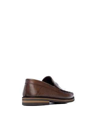 Tamer Tanca Erkek Hakiki Deri Kahverengi Casual Ayakkabı 383 3345 EV ERK AYK Y19 CEVIZ BSK