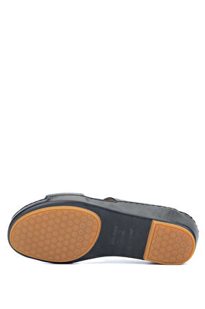 Sauro Shoes Erkek Hakiki Deri Siyah Terlik 731 1493 ERK TRLK Y19 BLACK
