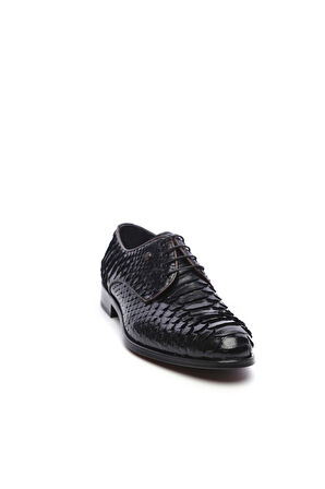 Tamer Tanca Erkek Hakiki Deri Siyah Klasik Ayakkabı 08 878 K ERK AYK Y19 SIYAH PITON