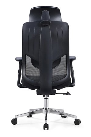 Ofisbazaar Atlas Premium Ergonomik Fileli Yönetici Koltuğu | Başlıklı Ofis ve Çalışma Koltuğu Siyah