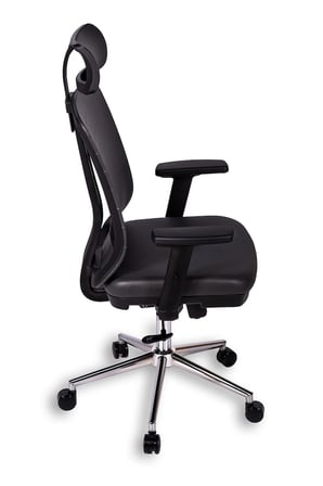 Ofisbazaar UP Deri Yönetici Koltuğu | Ergonomik ve Modern Tasarım Martin 06- Gri Deri