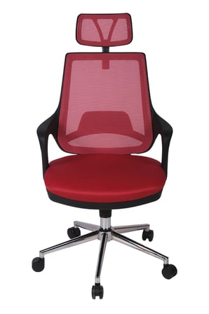 Ofisbazaar Buya Fileli Ofis Koltuğu | Ergonomik ve Modern Tasarım Kırmızı