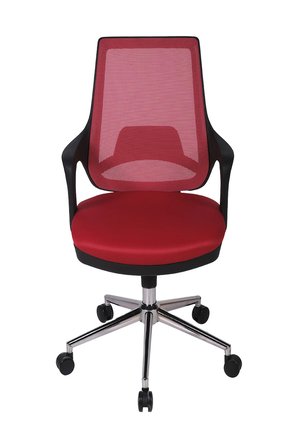 Ofisbazaar Buya Fileli Çalışma Koltuğu | Ergonomik Şef ve Toplantı Koltuğu Kırmızı