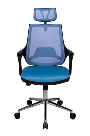 Ofisbazaar Buya Fileli Ofis Koltuğu | Ergonomik ve Modern Tasarım Açık Mavi