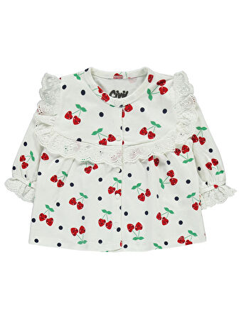 Civil Baby Kız Bebek Pijama Takımı 6-18 Ay Ekru