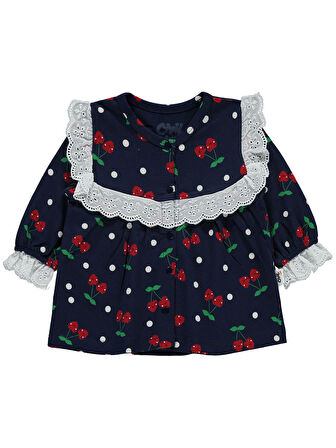 Civil Baby Kız Bebek Pijama Takımı 6-18 Ay Lacivert