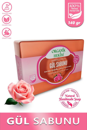 Gül Doğal Yüz Ve Vücut Sabunu 140 gr