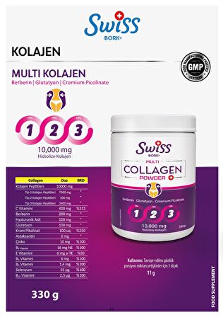 Swiss Bork Multi Kolajen 330gr Powder