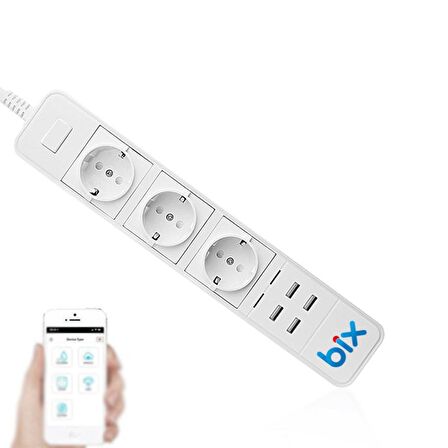 Bix BP-01 Wifi Akım Korumalı Hızlı Şarj Özellikli Akıllı Priz