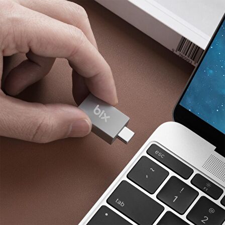 Bix ADP-01 Type-C to USB-A 3.0 Çevirici Dönüştürücü Adaptör
