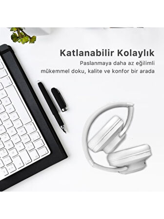 Bix Soundcraft Bh2 Hoparlör Özellikli Tf Kart Girişli Bluetooth 5.3 Kablosuz Kulaküstü Kulaklık