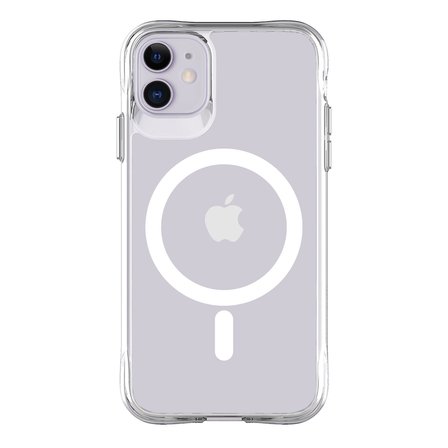 Bix iPhone 11 MagSafe Uyumlu Transparan Şeffaf Kılıf Güçlü Manyetik Üstün Darbe Koruması