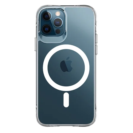 Bix iPhone 13 Pro Max MagSafe Uyumlu Transparan Şeffaf Kılıf Güçlü Manyetik Üstün Darbe Koruması