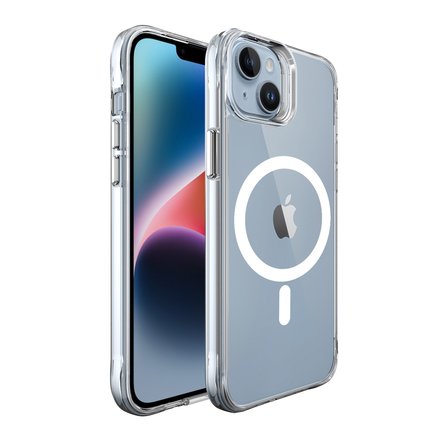 Bix iPhone 13 / 14 MagSafe Uyumlu Transparan Şeffaf Kılıf Güçlü Manyetik Üstün Darbe Koruması