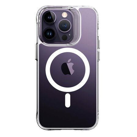 Bix iPhone 14 Pro Max MagSafe Uyumlu Transparan Şeffaf Kılıf Güçlü Manyetik Üstün Darbe Koruması