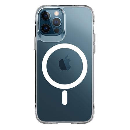 Bix iPhone 12 / 12 Pro MagSafe Uyumlu Transparan Şeffaf Kılıf Güçlü Manyetik Üstün Darbe Koruması