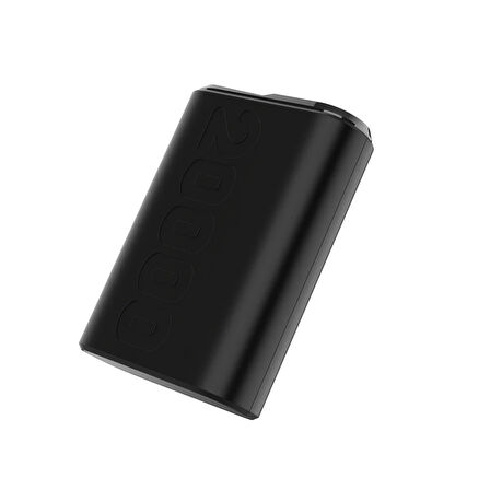 Bix TPB24 20000mAh PD 20W USB-C USB-A QC 3.0 22.5W Süper Hızlı Şarj Destekli Dijital Ekranlı Mini Powerbank Siyah