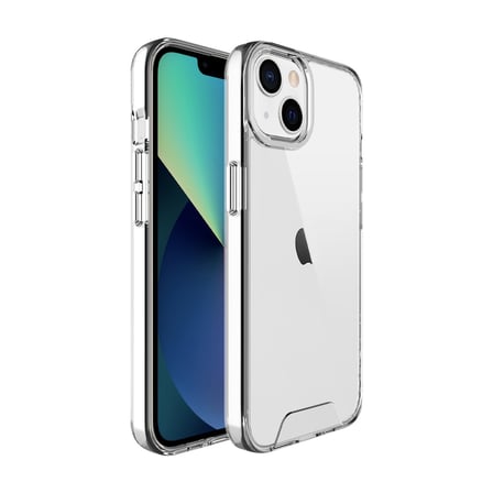 Bix iPhone 14 Plus / 15 Plus Nebula Aqua Transparan Ultra Şeffaf Kılıf Çizilmeye Dayanıklı Tam Kapsamlı Koruma