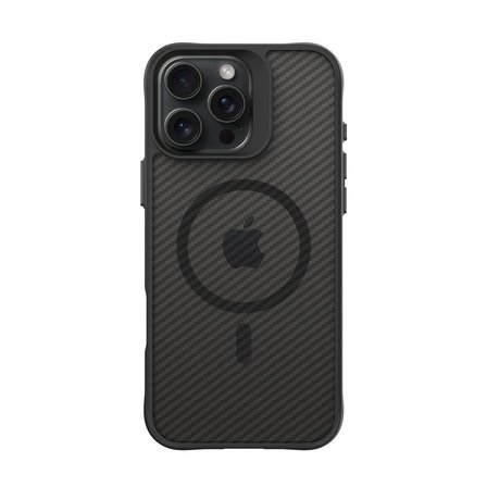 Bix iPhone 16 Pro Carbon Fiber Force MagSafe Kılıf Anti-Şok Teknolojili Kamera ve Ekran Korumalı