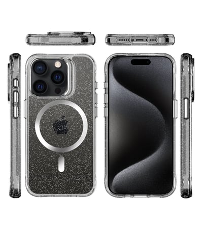 Bix iPhone 15 Pro Max MagSafe Simli Kılıf Shock Pocket Darbe Emici Teknolojili Çizilmeye Dayanıklı