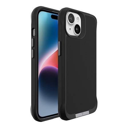 Bix iPhone 14 Plus / 15 Plus Vortex MagSafe Kılıf Stand Özellikli 3X Korumalı Mikro Fiber İç Yüzey Siyah
