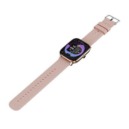 Bix SW03 2.01 inç TFT Geniş Ekran Bluetooth Telefon Görüşme IP67 Suya Dayanıklı Spor ve Sağlık Takip Özellikli iOS Android Uyumlu Akıllı Saat Pembe