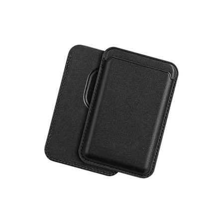 Bix TMW1 iPhone MagSafe Deri Kartlık Manyetik Telefon Cüzdanı Siyah