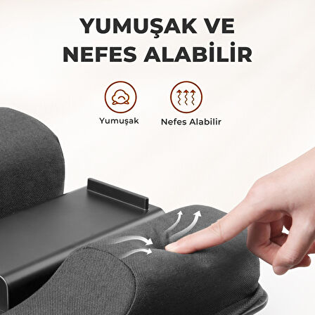 Bix Saiji GX3 Taşınabilir Laptop Standı 17 İnç Laptop Telefon Uyumlu Katlanabilir Hafif Ergonomik Tasarım Siyah