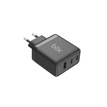 Bix Type-C 65 Watt Hızlı Şarj Aleti Siyah
