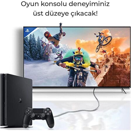 Bix NHD02 4K 60Hz Yüksek Hızlı Ethernet ve HDMI Kablosu 2 Metre