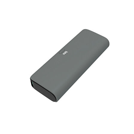 Bix 20000mAh SCP 22.5W USB-A ve Type-C PD 20W Çift Çıkışlı Dijital Ekranlı Portatif Powerbank Gri