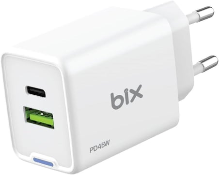 Bix BX2P46G 45 W Beyaz Hızlı Şarj Adaptörü - Outlet