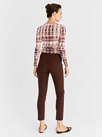 Skinny  Kadın Pantolon   Bordo