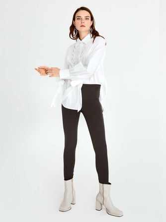 Skinny  Kadın Pantolon Acı Kahve
