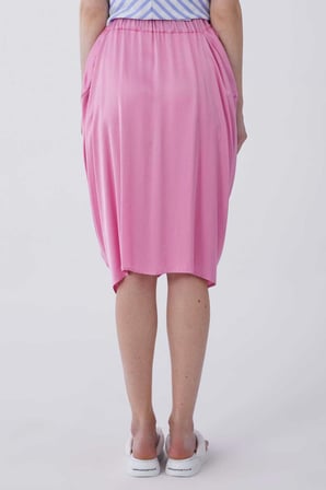 Cepli Midi Etek   Pembe
